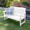 Highwood Usa 4ft Lehigh Garden Bench Outdoor Furniture for Patio, Backyard, Garden AD-BENW2-WHE - alternate 2